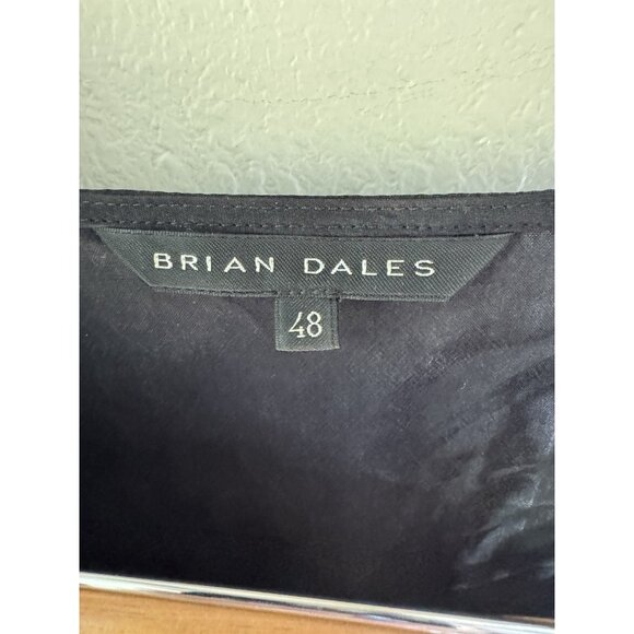 Brian Dales Made In Italy Size 48 Womens Top 100% Cupro - Picture 2 of 5